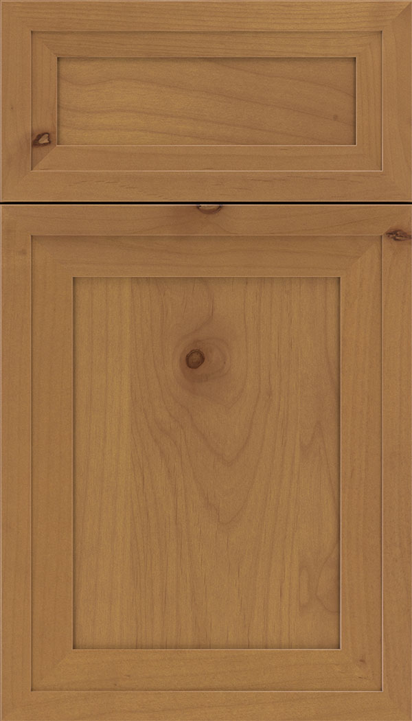 Asher 5pc Alder flat panel cabinet door in Ginger