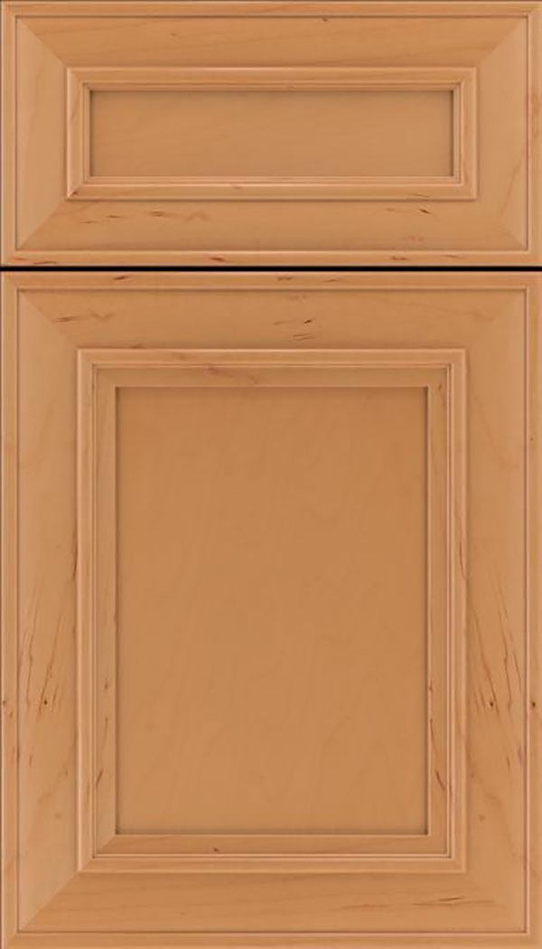 Sheffield 5pc Maple recessed panel cabinet door in Ginger