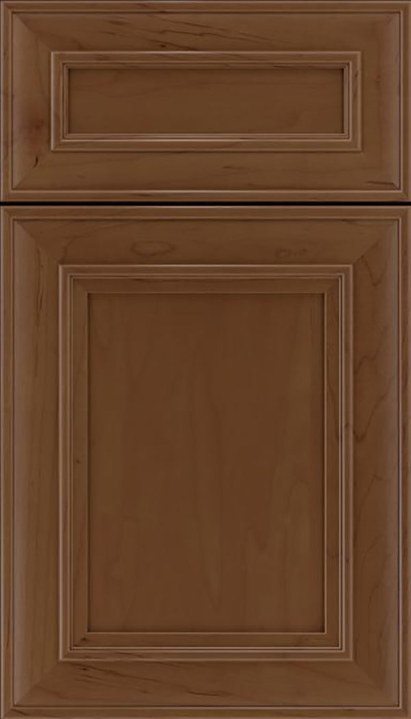 Sheffield 5pc Maple recessed panel cabinet door in Sienna