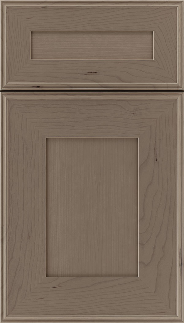Elan 5pc Cherry flat panel cabinet door in Winter