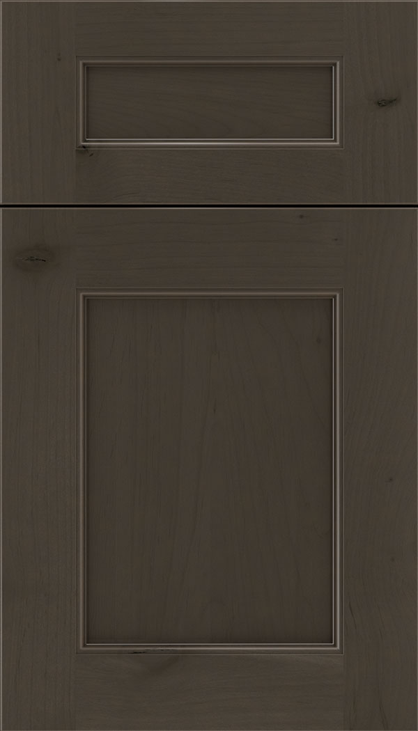 Lexington 5pc Alder recessed panel cabinet door in Thunder