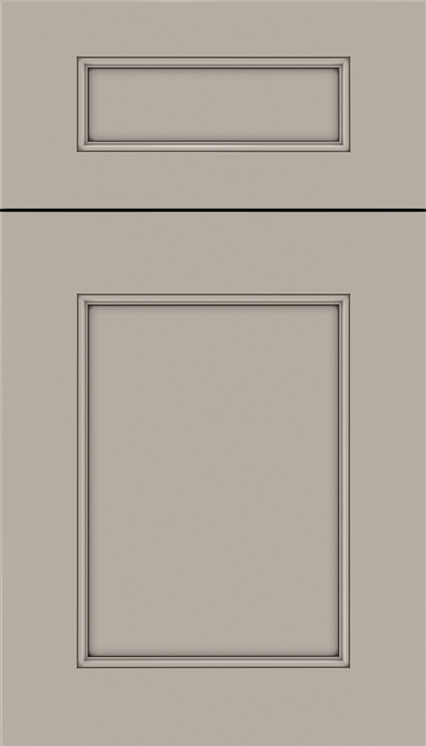 Lexington 5pc Maple recessed panel cabinet door in Nimbus with Smoke glaze