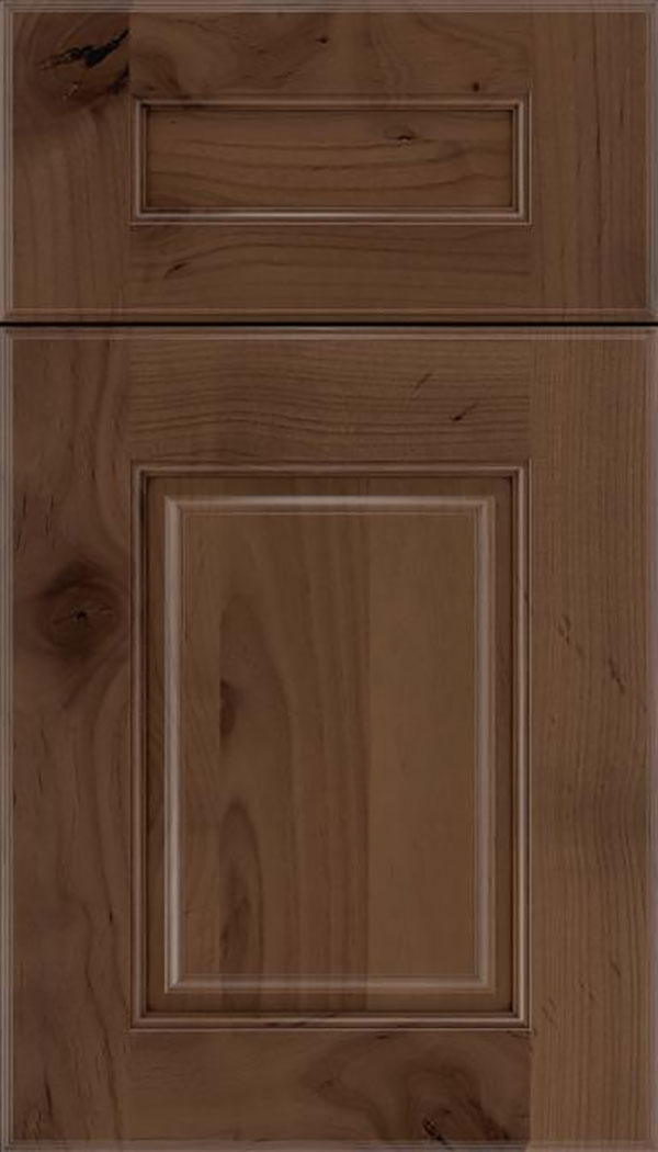 Whittington 5pc Alder raised panel cabinet door in Toffee with Mocha glaze