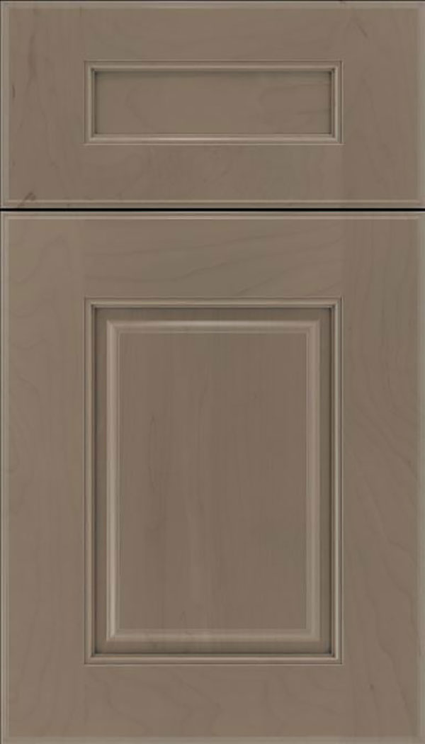 Whittington 5pc Maple raised panel cabinet door in Winter with Pewter glaze