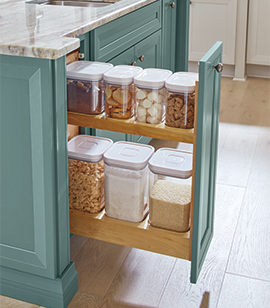 Diamond at Lowes - Base Bin Tray Pull Out with Pet Feeding Drawer